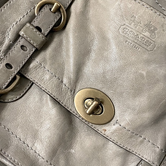 00s grey Coach bag - heritage collection - Picture 2 of 15